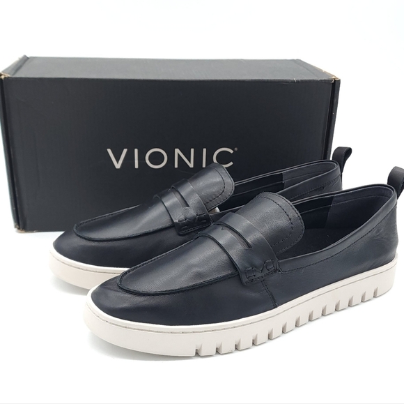 Vionic Uptown Women's Slip-on Loafer Moc Casual Shoes Black